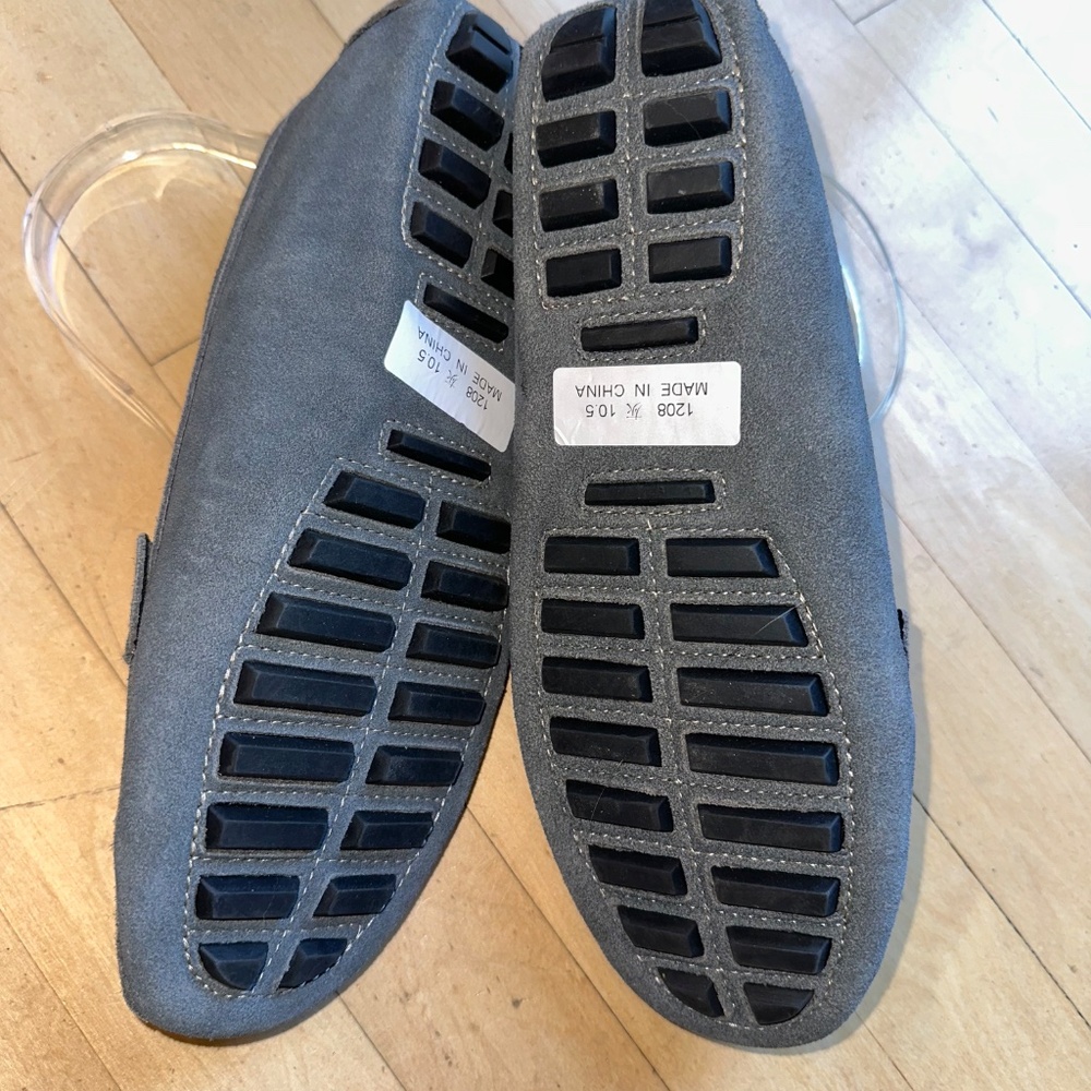 New OSSLUE grey driving flat moccasins, 10.5, PG1470 - Picture 3 of 3